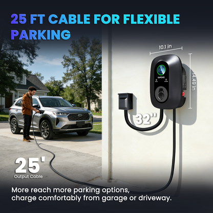 48 AMP Hardwired J1772 Home Charging Station